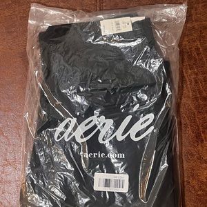 UNOPENED PACKAGE NWT aerie offline hip hugger fold over flare leggings, black